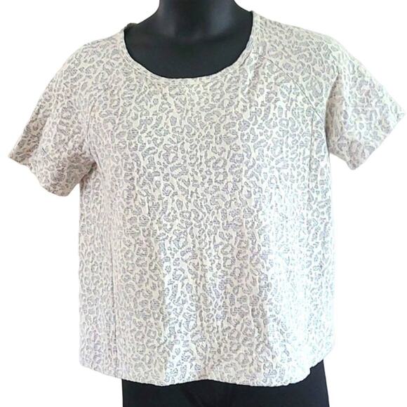 Jane and Delancey Animal Print Short Sleeve Boxy Tee - Women’s Size Large (NWT) - Picture 4 of 8